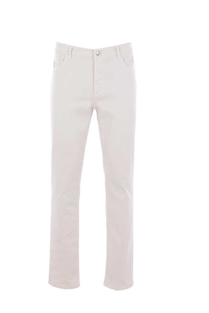 Blugi Brunello Cucinelli Brunello Cucinelli Jeans ENGLISH WHITE Barbati (BM 19345839) 1