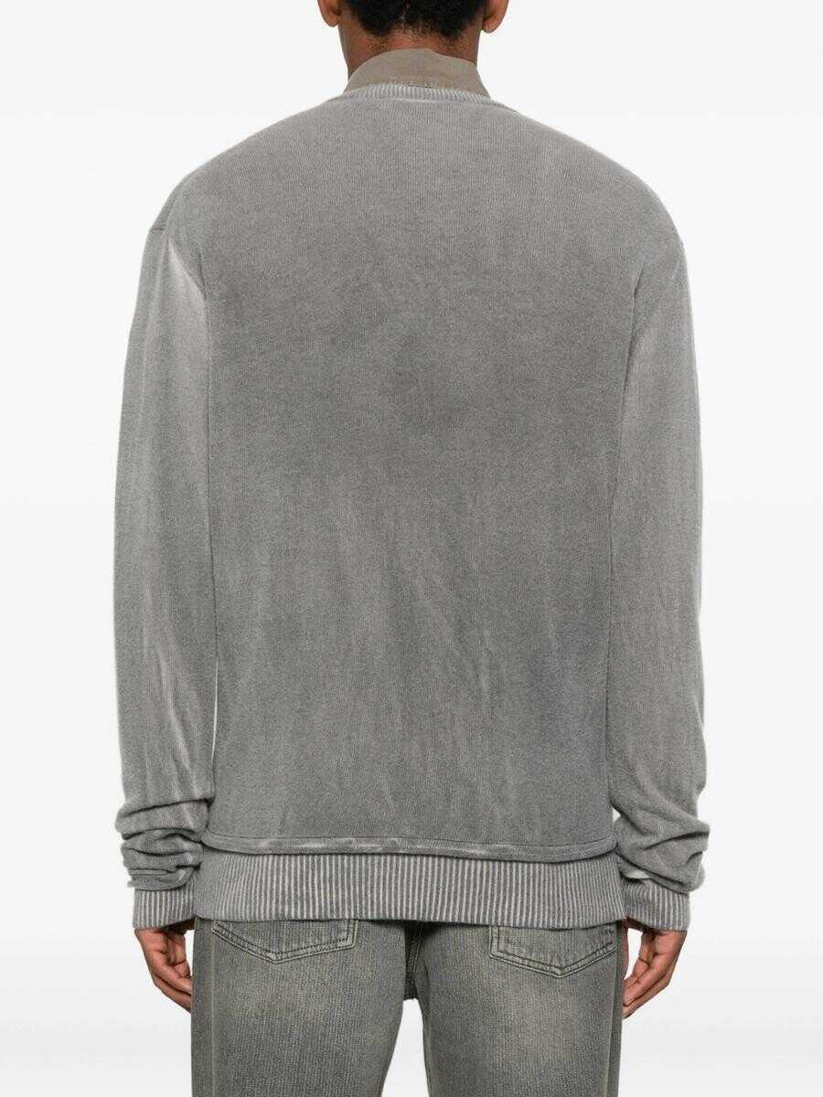 Pulovere OUR LEGACY Our Legacy Parallel V-Neck Clothing GREY SPRAY DYE CHERUB WOOL Barbati (BM 19345872) 4