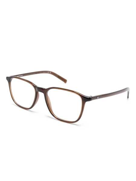 Ochelari de soare Montblanc MONTBLANC Optical BROWN BROWN TRANSPARE Barbati (BM 19346037) 2