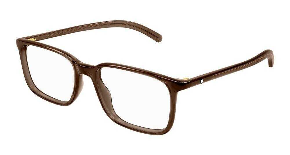 Ochelari de soare Montblanc MONTBLANC Optical BROWN BROWN TRANSPARENT Barbati (BM 19346049) 1