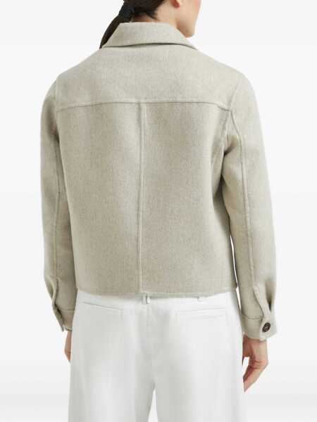 Geci Brunello Cucinelli Brunello Cucinelli Cashmere Coat GRAY Femei (BM 19346070) 5