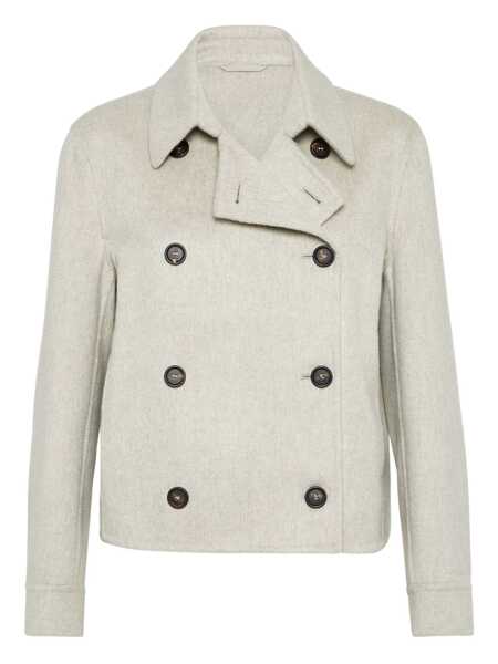 Geci Brunello Cucinelli Brunello Cucinelli Cashmere Coat GRAY Femei (BM 19346070) 1