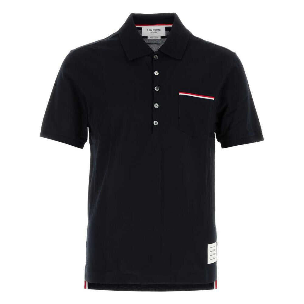 Tricouri Polo Thom Browne Thom Browne Polo Shirts BLUE Barbati (BM 19346142) 1