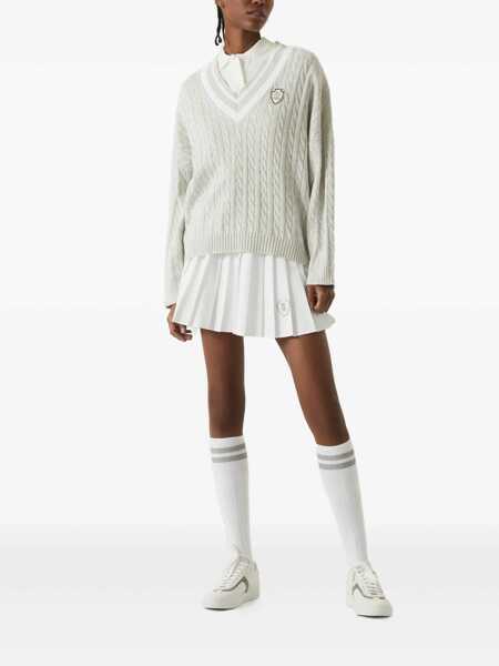 Fuste Brunello Cucinelli Brunello Cucinelli Pleated Skirt WHITE Femei (BM 19346175) 2