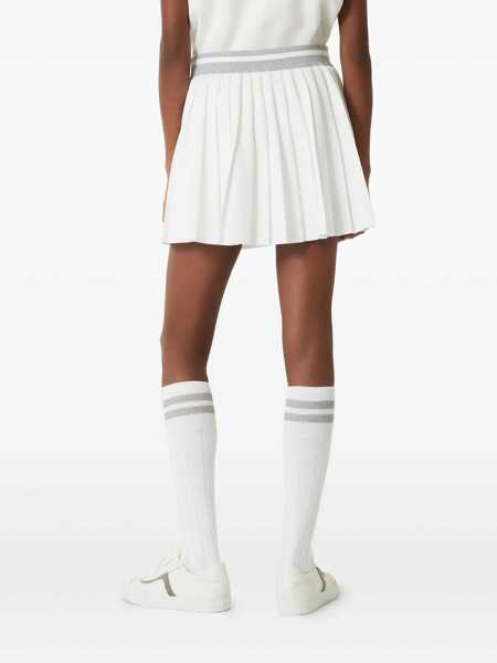 Fuste Brunello Cucinelli Brunello Cucinelli Pleated Skirt WHITE Femei (BM 19346175) 4