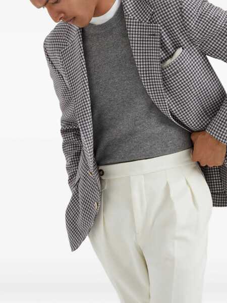 Sacouri Brunello Cucinelli Brunello Cucinelli Houndstooth Blazer GRAY Barbati (BM 19346340) 5