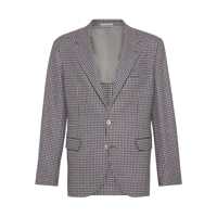 Sacouri Brunello Cucinelli Brunello Cucinelli Houndstooth Blazer