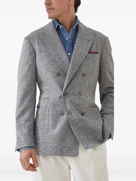 Geci Brunello Cucinelli Brunello Cucinelli Grisaille Blazer  GRAY Barbati (BM 19346346) 3