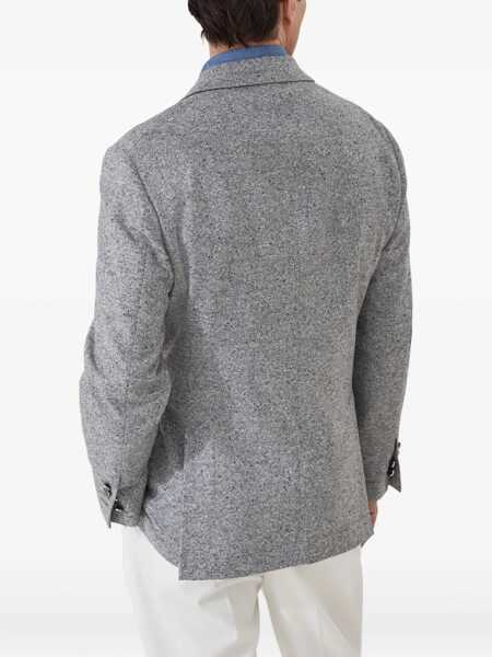 Geci Brunello Cucinelli Brunello Cucinelli Grisaille Blazer  GRAY Barbati (BM 19346346) 4