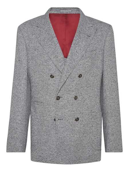 Geci Brunello Cucinelli Brunello Cucinelli Grisaille Blazer  GRAY Barbati (BM 19346346) 1