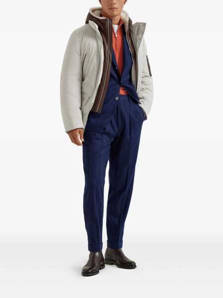 Geci Parka Brunello Cucinelli Brunello Cucinelli Membrane Nylon Parka GRAY Barbati (BM 19346376) 2