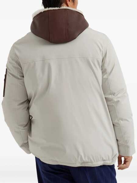 Geci Parka Brunello Cucinelli Brunello Cucinelli Membrane Nylon Parka GRAY Barbati (BM 19346376) 4