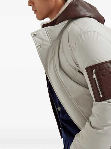 Geci Parka Brunello Cucinelli Brunello Cucinelli Membrane Nylon Parka GRAY Barbati (BM 19346376) 5