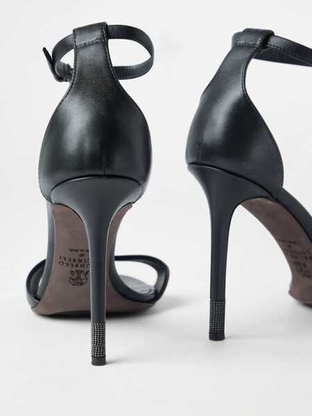 Sandale Brunello Cucinelli Brunello Cucinelli Monile Sandals Black Femei (BM 19346439) 5