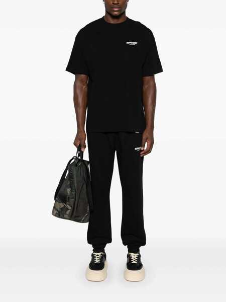 Tricouri REPRESENT Black T-Shirt With Logo On The Front And Maxi Logo On The Back In Cotton Man Black Barbati (BM 19346658) 2