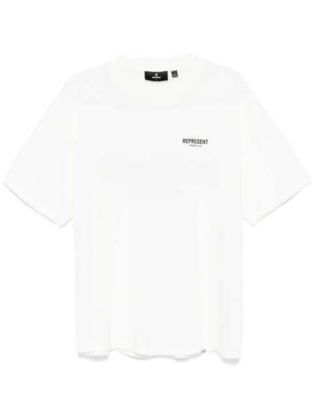 Tricouri REPRESENT White T-Shirt With Logo On The Front And Maxi Logo On The Back In Cotton Man WHITE Barbati (BM 19346673) 1