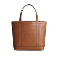 Genti de mana Maison Kitsuné Fox Head Leather Medium Tote Bags Barbati