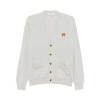 Cardigane Maison Kitsuné Fox Head Merino Regular Cardigan Clothing Barbati