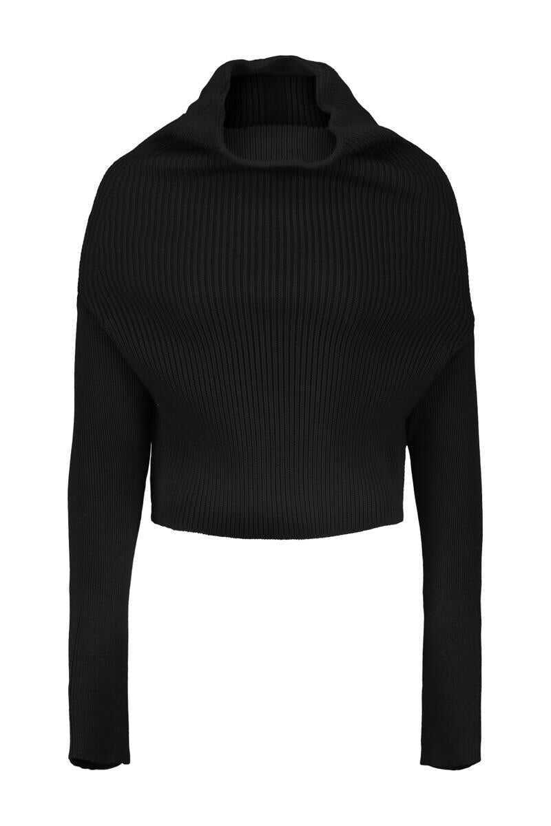Pulovere Rick Owens Rick Owens Ls Cowl Sweater Clothing Black Femei (BM 19347180) 1