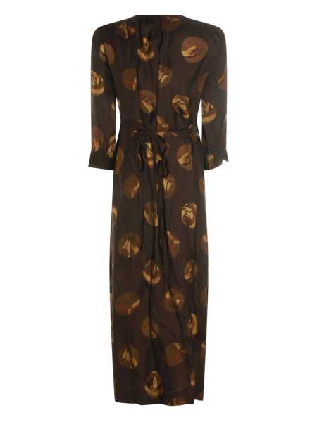 Rochii UMA WANG Uma Wang Dresses BROWN/TAN Femei (BM 19347738) 3