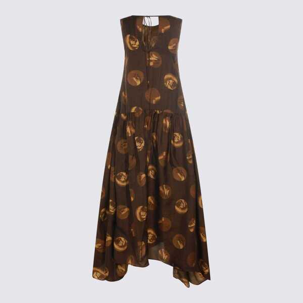 Rochii UMA WANG Uma Wang Dresses BROWN/TAN Femei (BM 19347744) 3