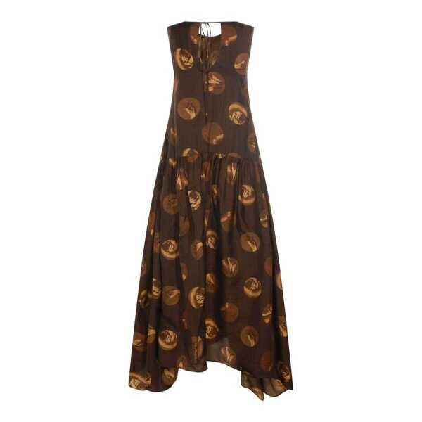 Rochii UMA WANG Uma Wang Dresses BROWN/TAN Femei (BM 19347744) 4
