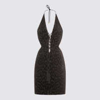 Rochii Roberto Cavalli Black Viscose Dress Femei