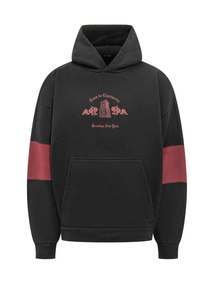 Bluze de trening Willy Chavarria Willy Chavarria Sweatshirt House Hoodie Willy Chavarria Black Barbati (BM 19347873) 1