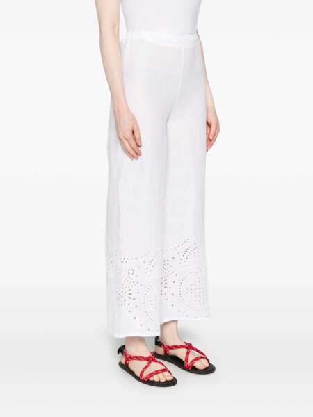 Pantaloni casual BODE Bode Pants WHITE Femei (BM 19347891) 3