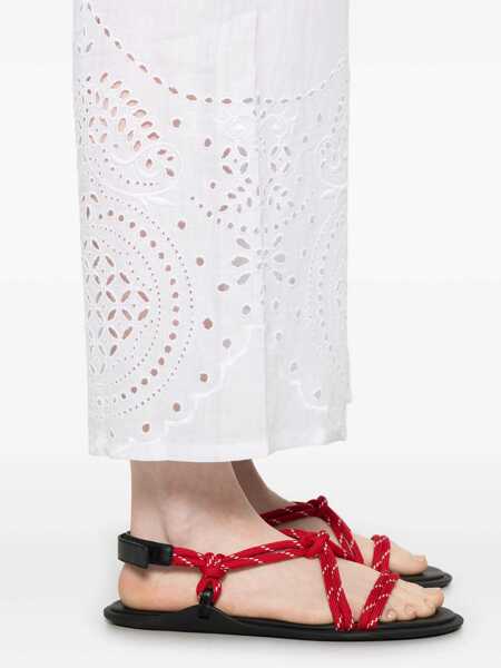 Pantaloni casual BODE Bode Pants WHITE Femei (BM 19347891) 5