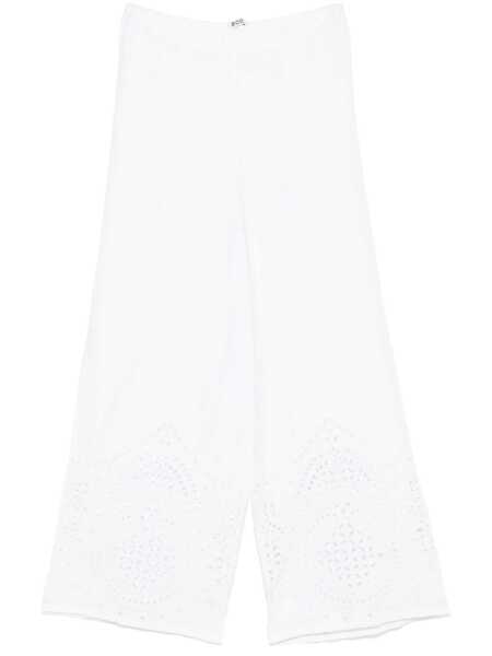 Pantaloni casual BODE Bode Pants WHITE Femei (BM 19347891) 1