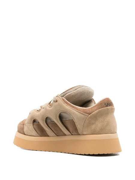 Sneakers SANTHA Santha Model 1 Platform Beige-Mud Shoes BEIGE MUD Femei (BM 19348038) 3