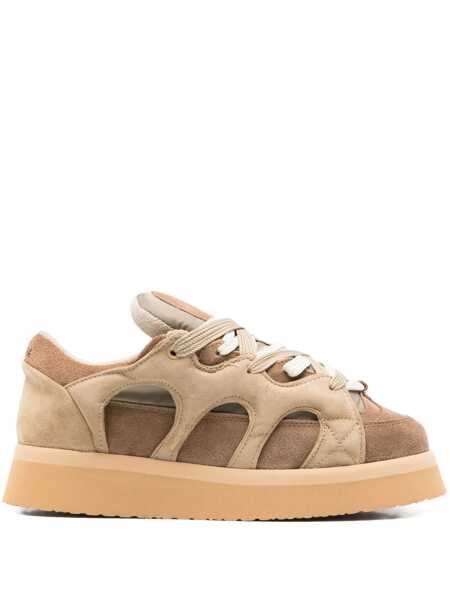 Sneakers SANTHA Santha Model 1 Platform Beige-Mud Shoes BEIGE MUD Femei (BM 19348038) 1