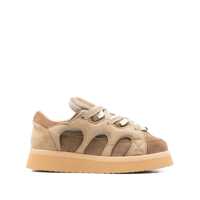 Sneakers Santha Model 1 Platform Beige-Mud Shoes Femei
