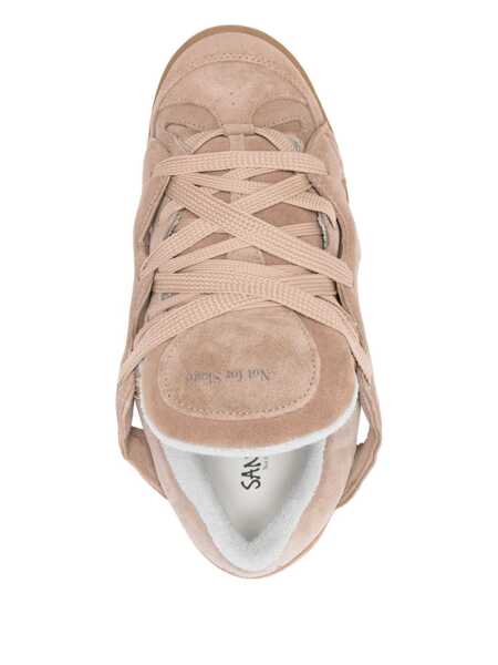 Sneakers SANTHA Santha Model 1 Totalsuede Nude Shoes Beige Femei (BM 19348059) 4
