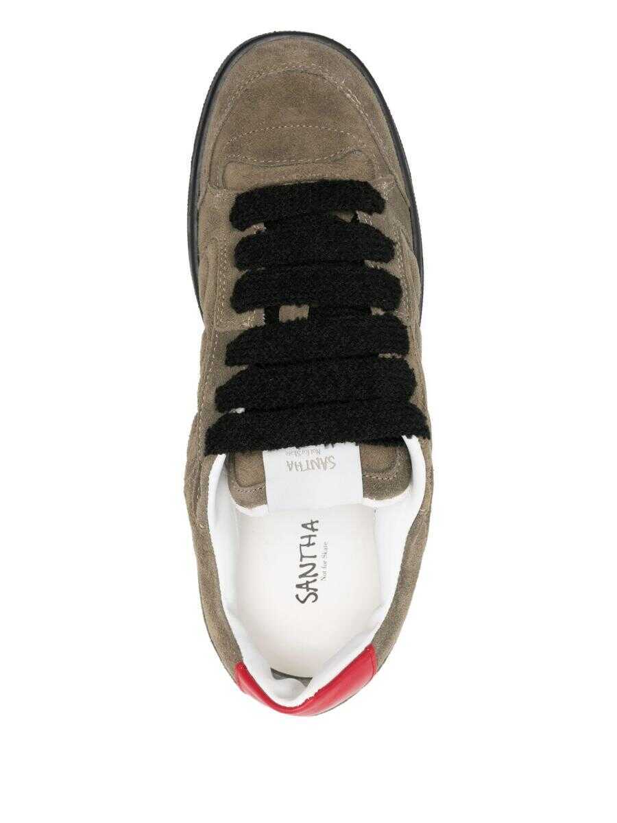 Sneakers SANTHA Santha Model 2 Total Suede Army Shoes Green Femei (BM 19348068) 4