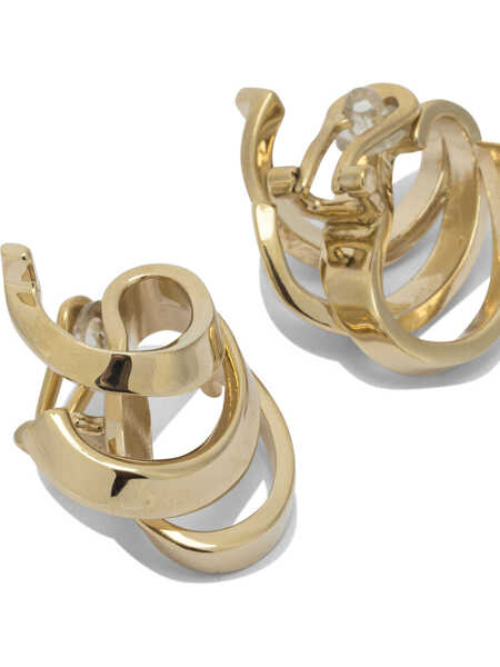 Cercei Ferragamo Leafbig earrings Gold Femei (BM 19348101) 2