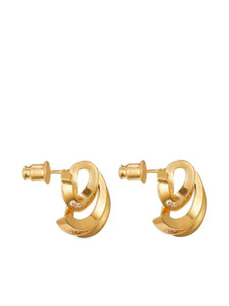 Cercei Ferragamo Triplo Gancini Earrings Gold Femei (BM 19348104) 3