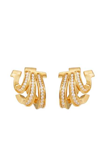 Cercei Ferragamo Triplo Gancini Earrings Gold Femei (BM 19348104) 1