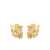 Ferragamo "Triplo Gancini" Earrings Gold