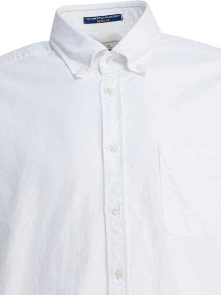 Camasi casual Bd Baggies Bradford cotton shirt White Barbati (BM 19348425) 4