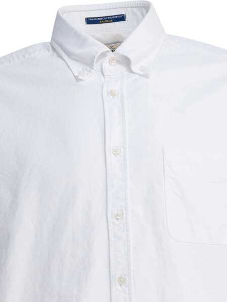Camasi casual Bd Baggies Bradford cotton shirt White Barbati (BM 19348425) 5