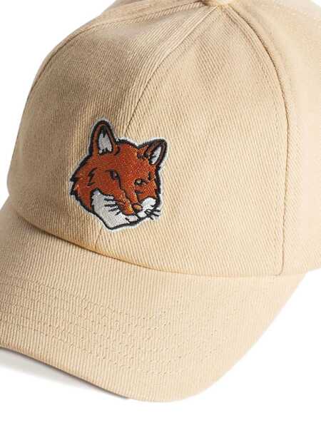 Sepci MAISON KITSUN Fox Head trucker hat Beige Barbati (BM 19348647) 4