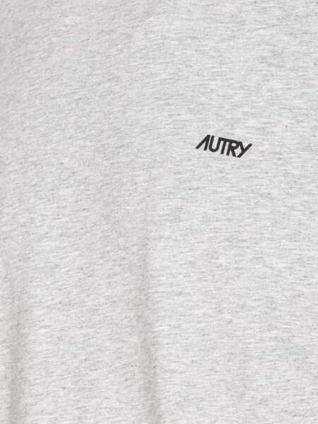 Tricouri AUTRY Cotton t-shirt with logo Grey Barbati (BM 19348662) 3