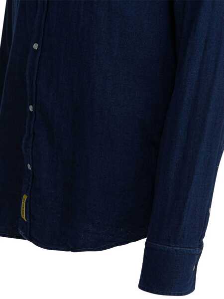 Camasi casual Bd Baggies Texan Western shirt Blue Barbati (BM 19348668) 4