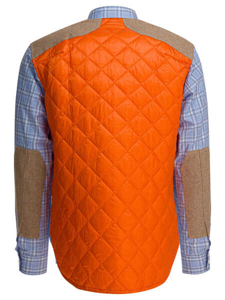 Camasi casual JUNYA WATANABE Check shirt with quilted inserts Light blue Barbati (BM 19348680) 2