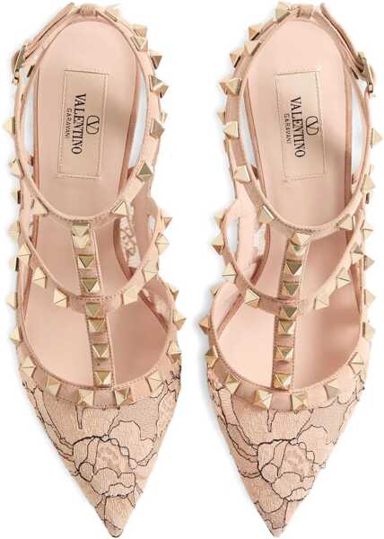 Pantofi cu toc Valentino Garavani Rockstud Pumps SKIN-NERO/SKIN SORBET Femei (BM 19348757) 3