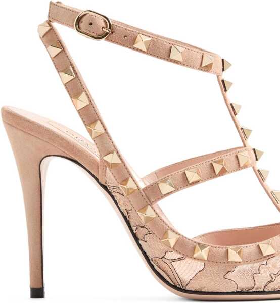 Pantofi cu toc Valentino Garavani Rockstud Pumps SKIN-NERO/SKIN SORBET Femei (BM 19348757) 4