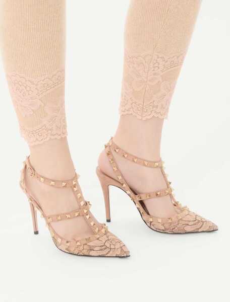 Pantofi cu toc Valentino Garavani Rockstud Pumps SKIN-NERO/SKIN SORBET Femei (BM 19348757) 5