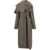 Ferragamo Oversized asymmetric Coat BEIGE PATTERNED MEDIUM